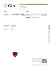 Natural Red Ruby – Certified by GIA | 6.54 Carats | Report No. 5493516898